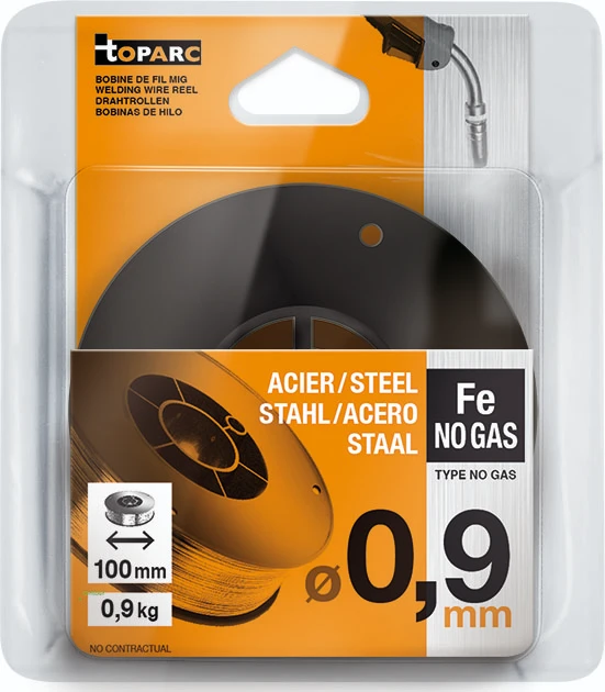 GYS Gevulde draad O0,9 mm zonder gas - draadspoel S100 (1KG)