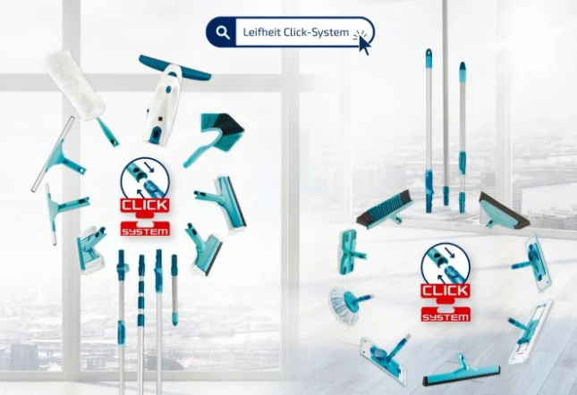 Leifheit Tegel- & badwisser Bath Cleaner met telescoopsteel 150 cm