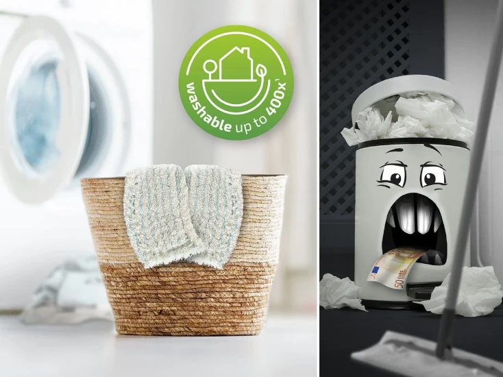Leifheit Vloerwisser vervangingsdoek Profi XL cotton plus