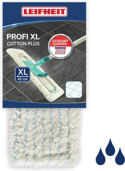 Leifheit Vloerwisser vervangingsdoek Profi XL cotton plus