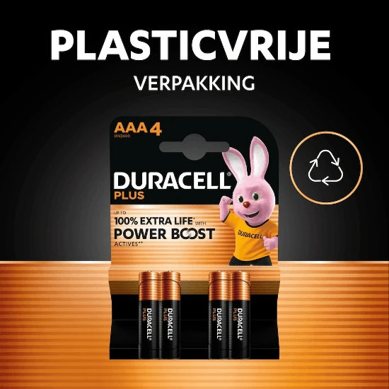 Duracell Plus Alkaline AAA-batterijen (12 stuks) Promo