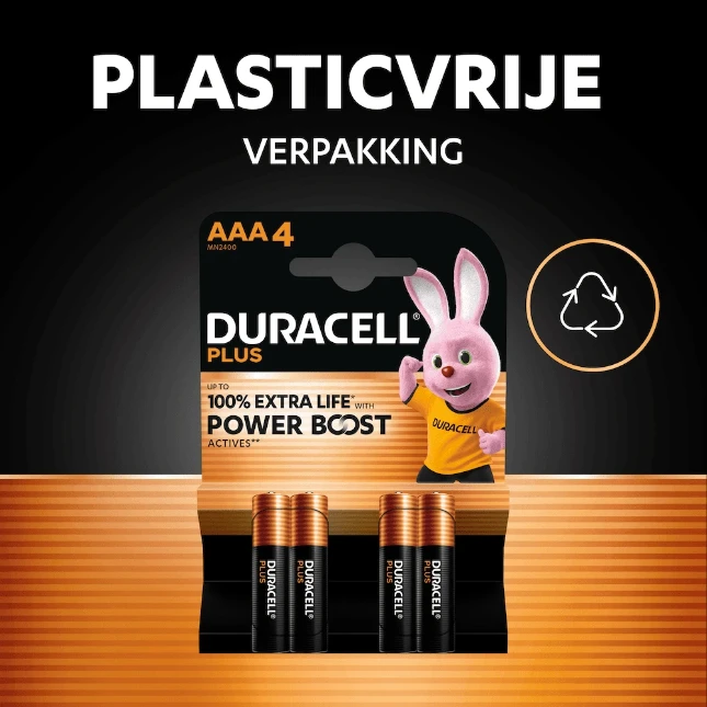 Duracell Plus Alkaline AAA-batterijen (12 stuks) Promo
