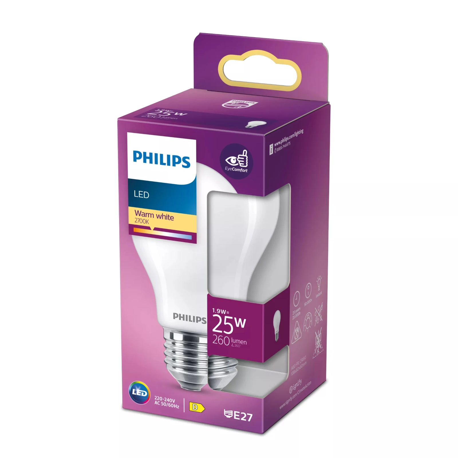 Philips LED Lamp Classic 25W  A60 E27 WW FR ND SRT4