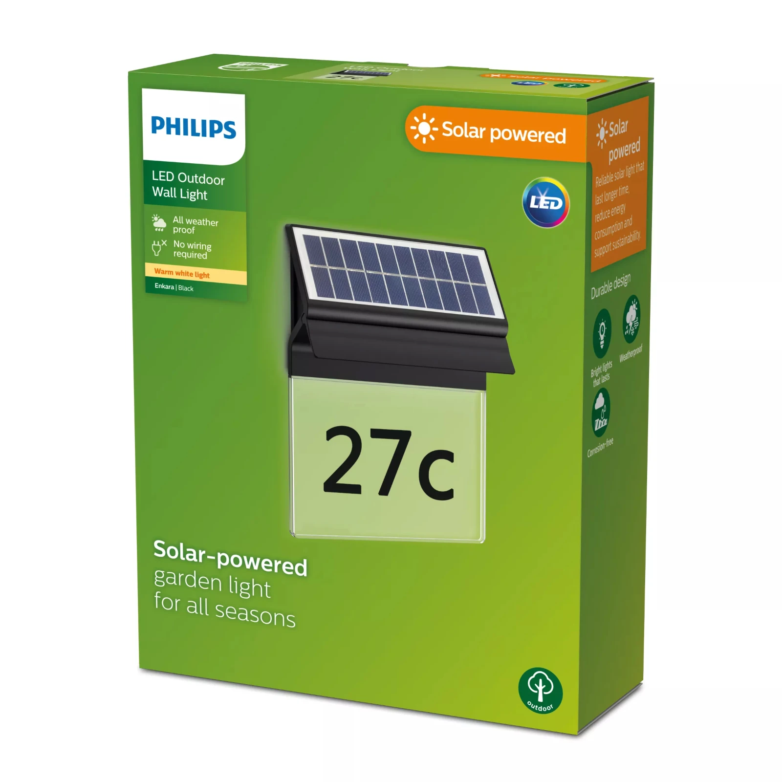 Philips Huisnummerlamp Enkara 0.2W 2700K zwart