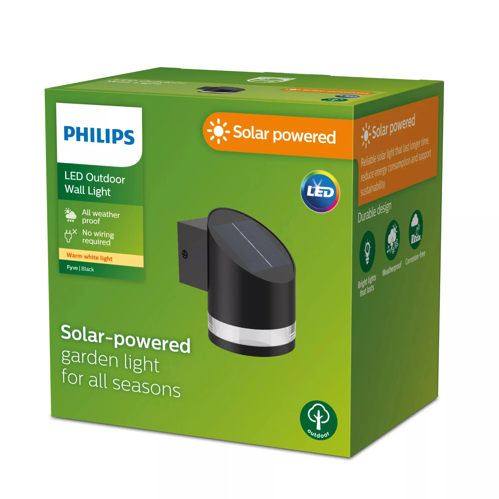 Philips Wandlamp Fyve 1.5W 2700K zwart