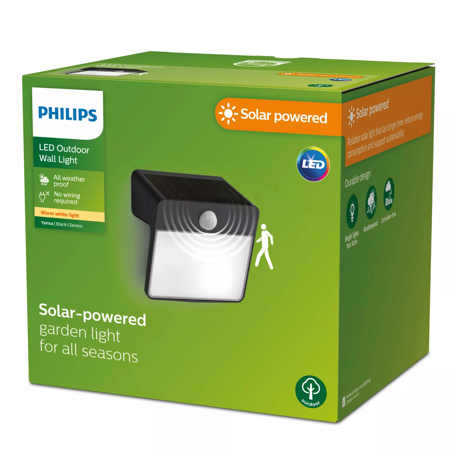 Philips Wandlamp Yarixa 2.2W 2700K zwart