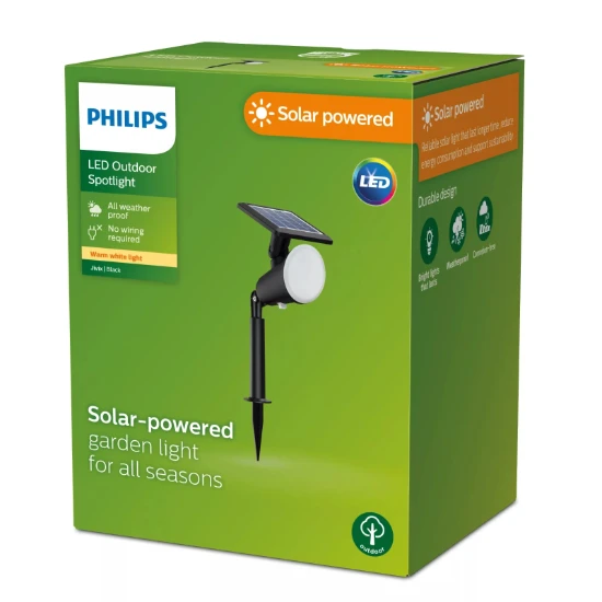 Philips Grondspot Jivix 1.4W 2700K zwart