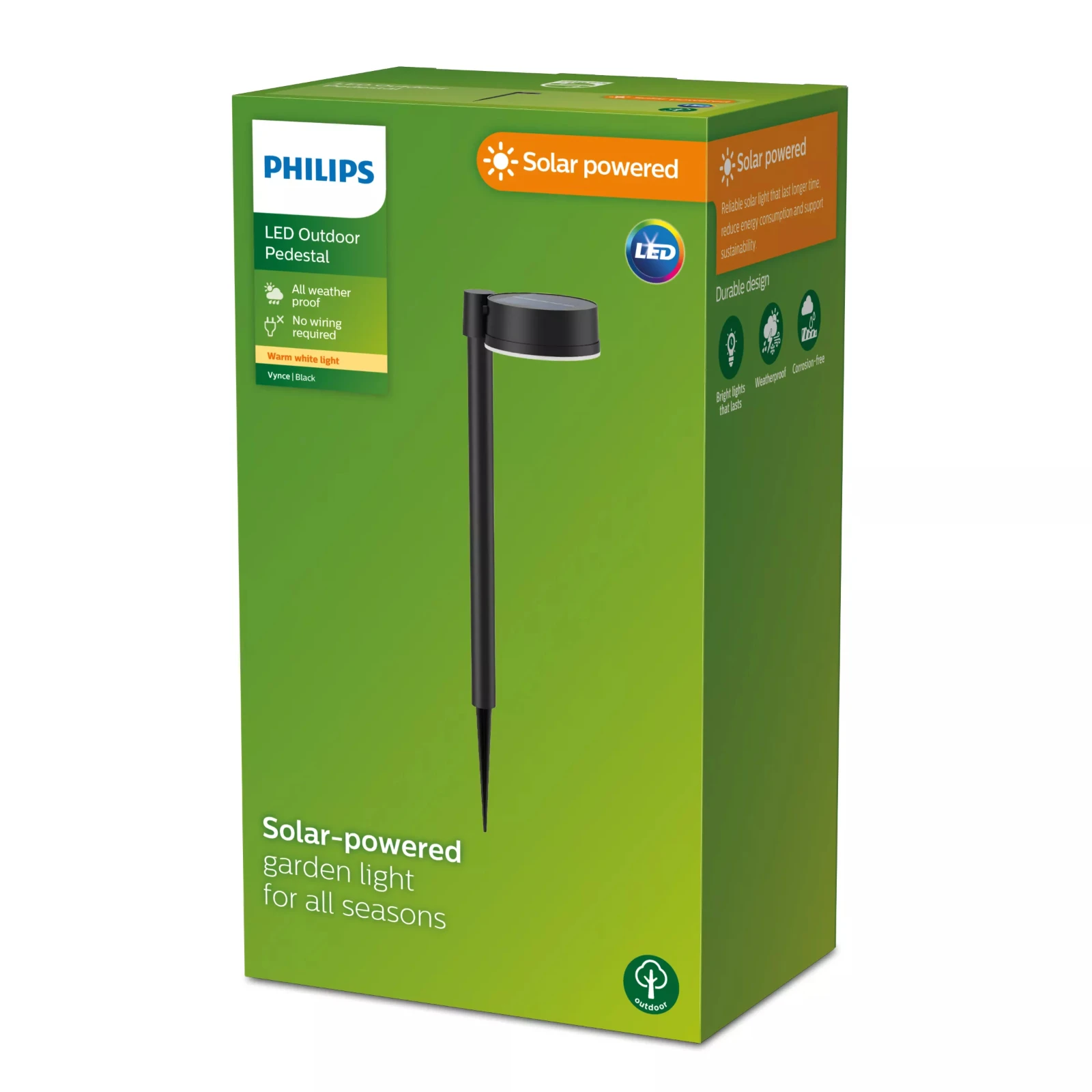 Philips Sokkellamp Vynce 1.5W 2700K zwart