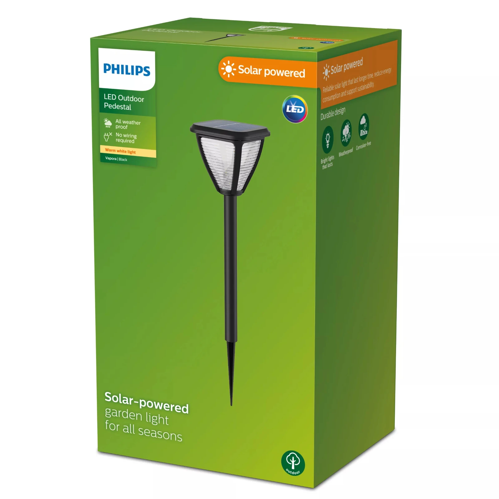 Philips Sokkellamp Vapora 1.5W 2700K zwart