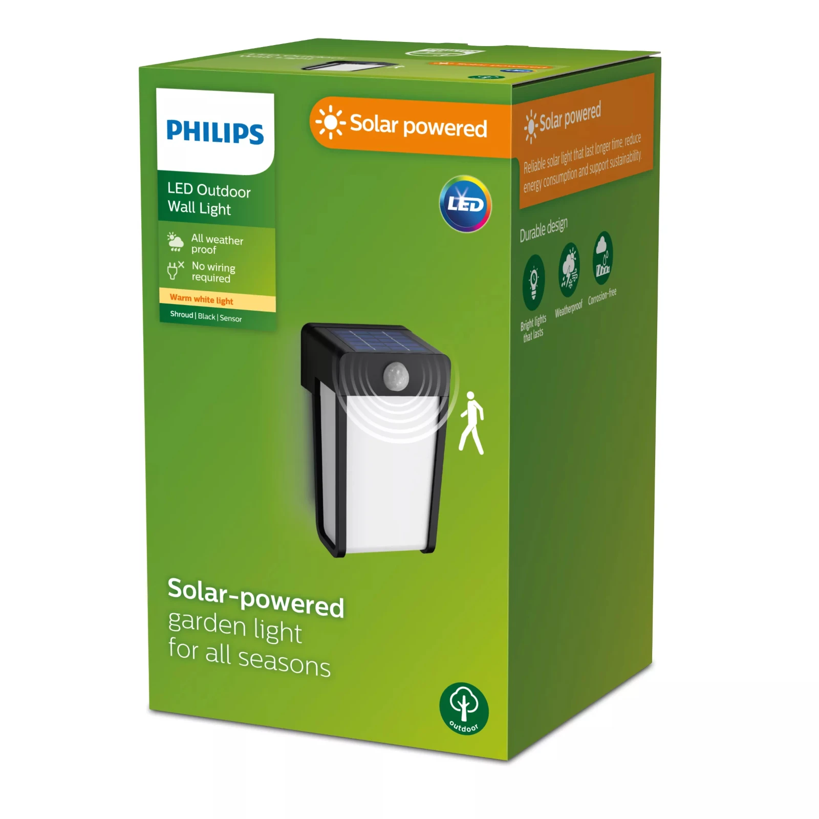 Philips Wandlamp Shroud mat 2.3W 2700K zwart