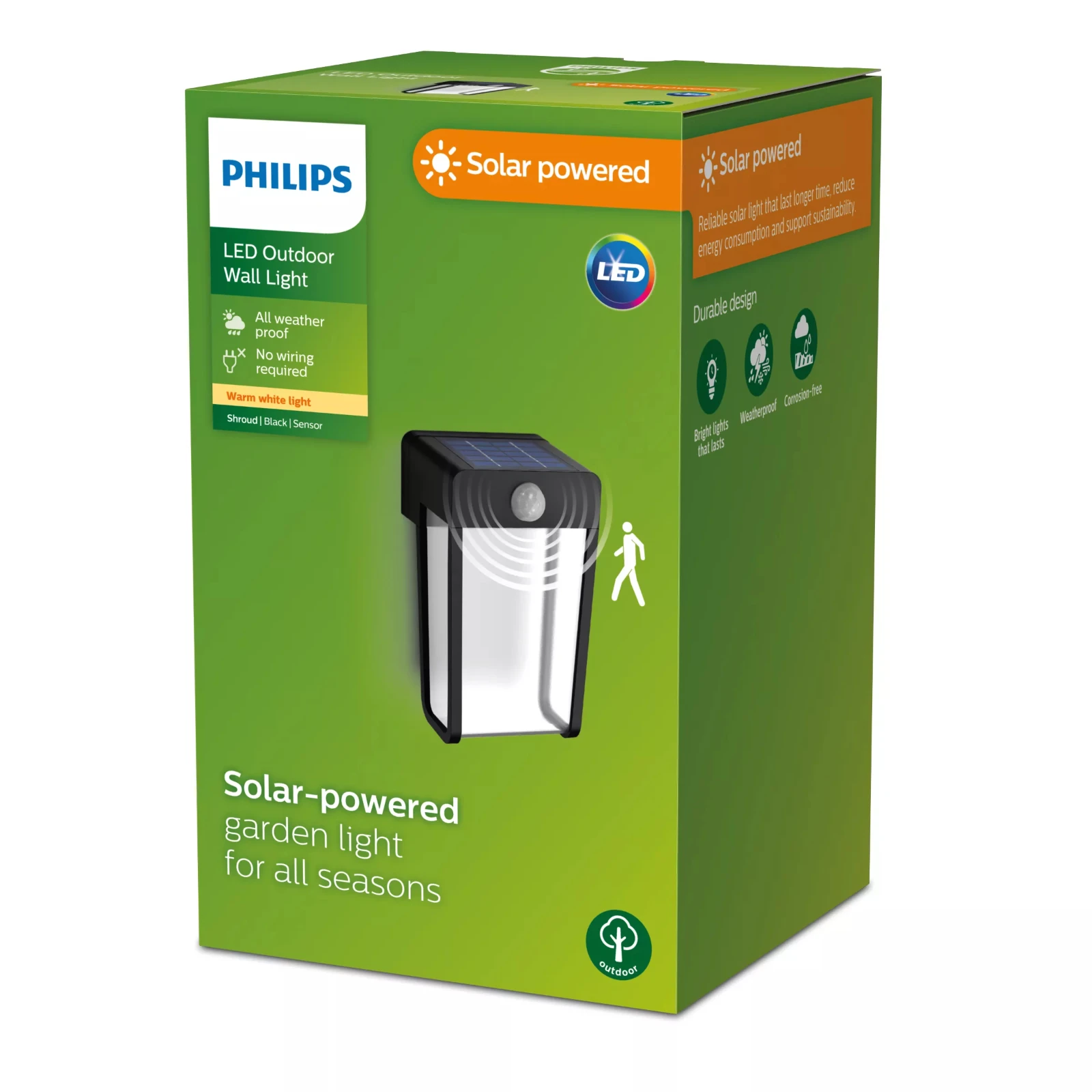 Philips Wandlamp Shroud helder 2.3W 2700K zwart