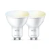 WiZ LED-spot GU10 50W Wi-Fi - warm tot koelwit (2 stuks)