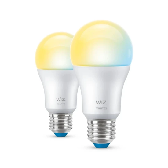 WiZ LED-lamp E27 60W Wi-Fi  BLE - warm tot koelwit (2 stuks)