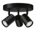 WiZ Plafondspot Imageo Zwart 3x5W Wi-Fi - gekleurd en wit - rond