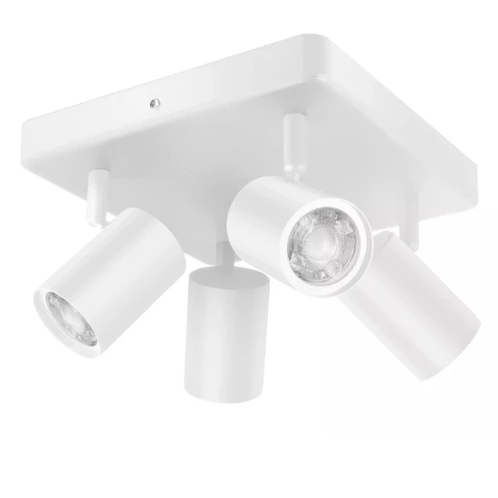 WiZ Plafondspot Imageo Wit 4x5W Wi-Fi - gekleurd en wit - vierkant