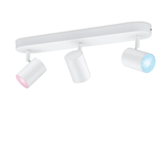 WiZ Plafondspot Imageo Wit 3x5W Wi-Fi - gekleurd en wit