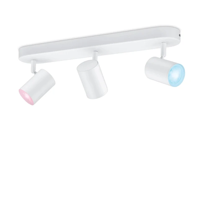 WiZ Plafondspot Imageo Wit 3x5W Wi-Fi - gekleurd en wit