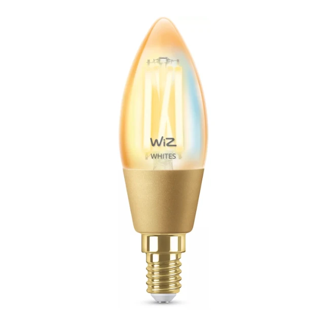WiZ LED-kaarslamp Filament Amber E14 25W Wi-Fi - warm tot koelwit