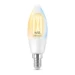 WiZ LED-kaarslamp Filament E14 40W Wi-Fi - warm tot koelwit