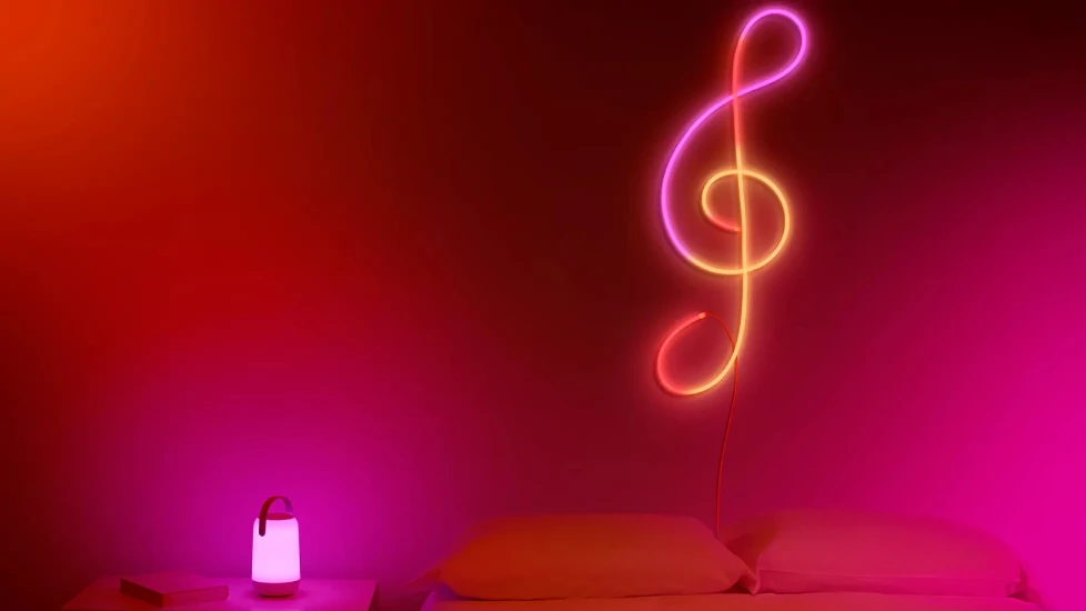 WiZ Neon-lichtstrip - gekleurd en wit - 3 meter (met 12V adapter)