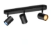 WiZ Plafondspot Imageo Zwart 3x5W Wi-Fi - gekleurd en wit - recht