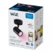 WiZ Opbouwspot Imageo Zwart 1x5W Wi-Fi - gekleurd en wit - rond