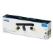 WiZ Plafondspot Imageo Zwart 3x5W Wi-Fi - warm tot koelwit - recht