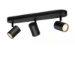 WiZ Plafondspot Imageo Zwart 3x5W Wi-Fi - warm tot koelwit - recht