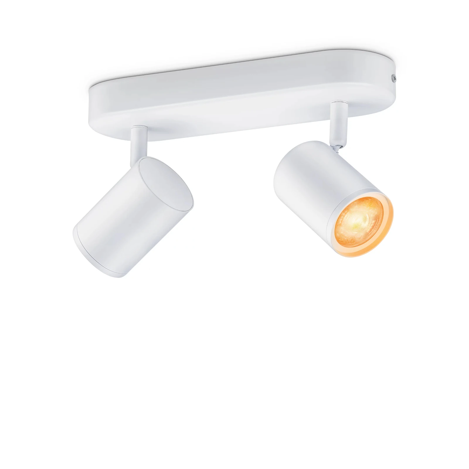 WiZ Plafondspot Imageo Wit 2x5W Wi-Fi - gekleurd en wit - recht