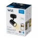 WiZ Opbouwspot Imageo Zwart 1x5W Wi-Fi - warm tot koelwit - rond