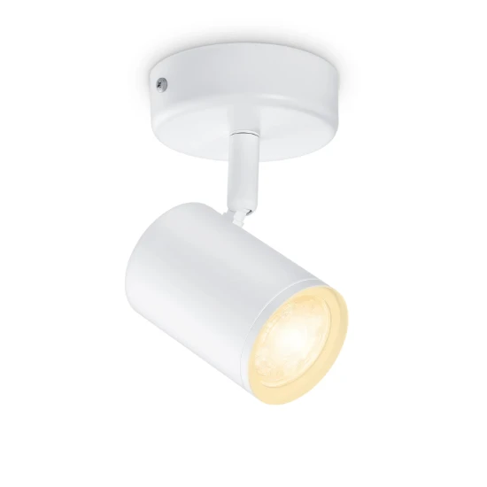 WiZ Opbouwspot Imageo Wit 1x5W Wi-Fi - warm tot koelwit - rond