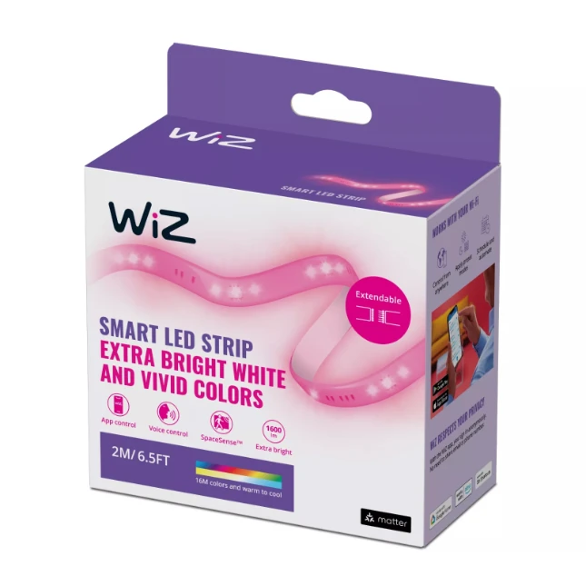 WiZ LED-strip Starterset Wi-Fi - gekleurd en wit - 2 meter