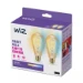 WiZ LED-lamp Edison Filament Amber E27 50W - warm tot koelwit  (2 stuks)