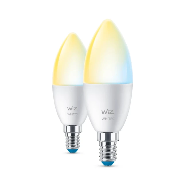 WiZ LED-kaarslamp E14  40W Wi-Fi - warm tot koelwit (2 stuks)