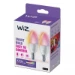 WiZ LED-kaarslamp E14  40W Wi-Fi - gekleurd en wit (2 stuks)