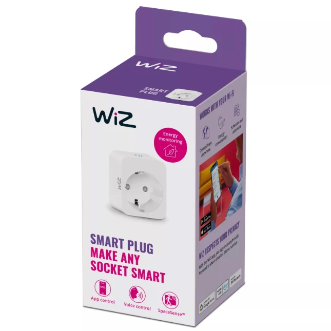 WiZ Slimme stekker met stroommeter - Stekkertype F Wi-Fi