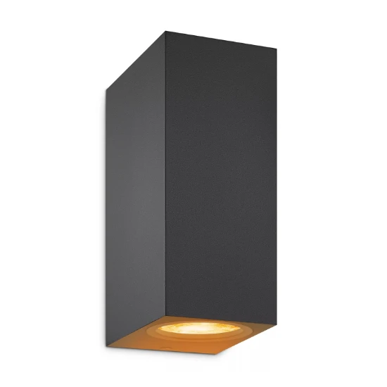 WiZ Wandlamp Up and Down Zwart GU10 2x5W Wi-Fi - gekleurd en wit