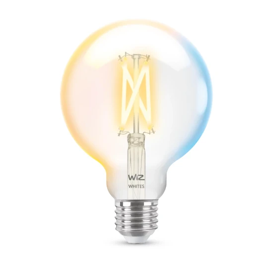 WiZ LED-filament Globe E27 60W Wi-Fi - warm tot koelwit