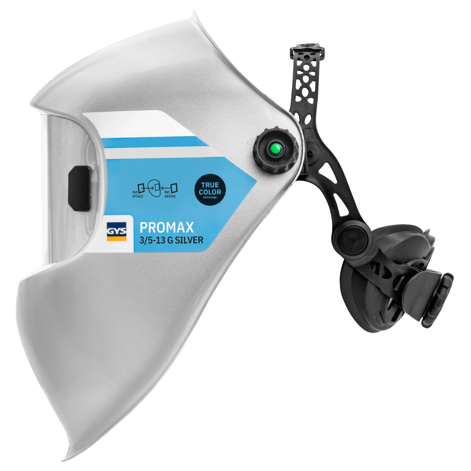 GYS Lashelm LCD Promax 9-13 G True Color zilver