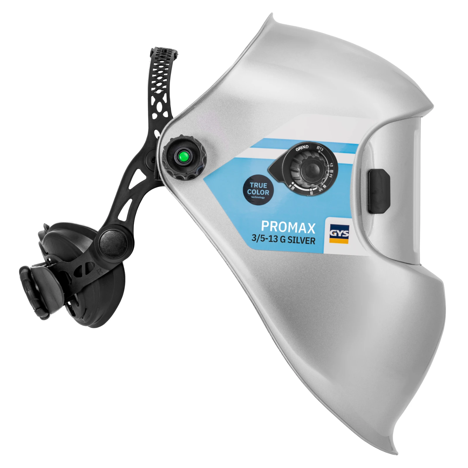 GYS Lashelm LCD Promax 9-13 G True Color zilver