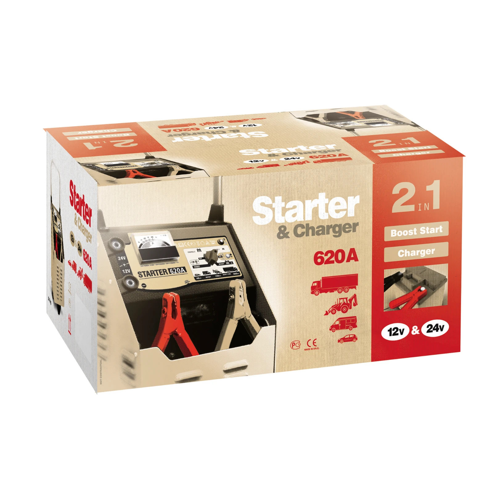 GYS Lader/starter NEOSTART 620 traditioneel 12/24V