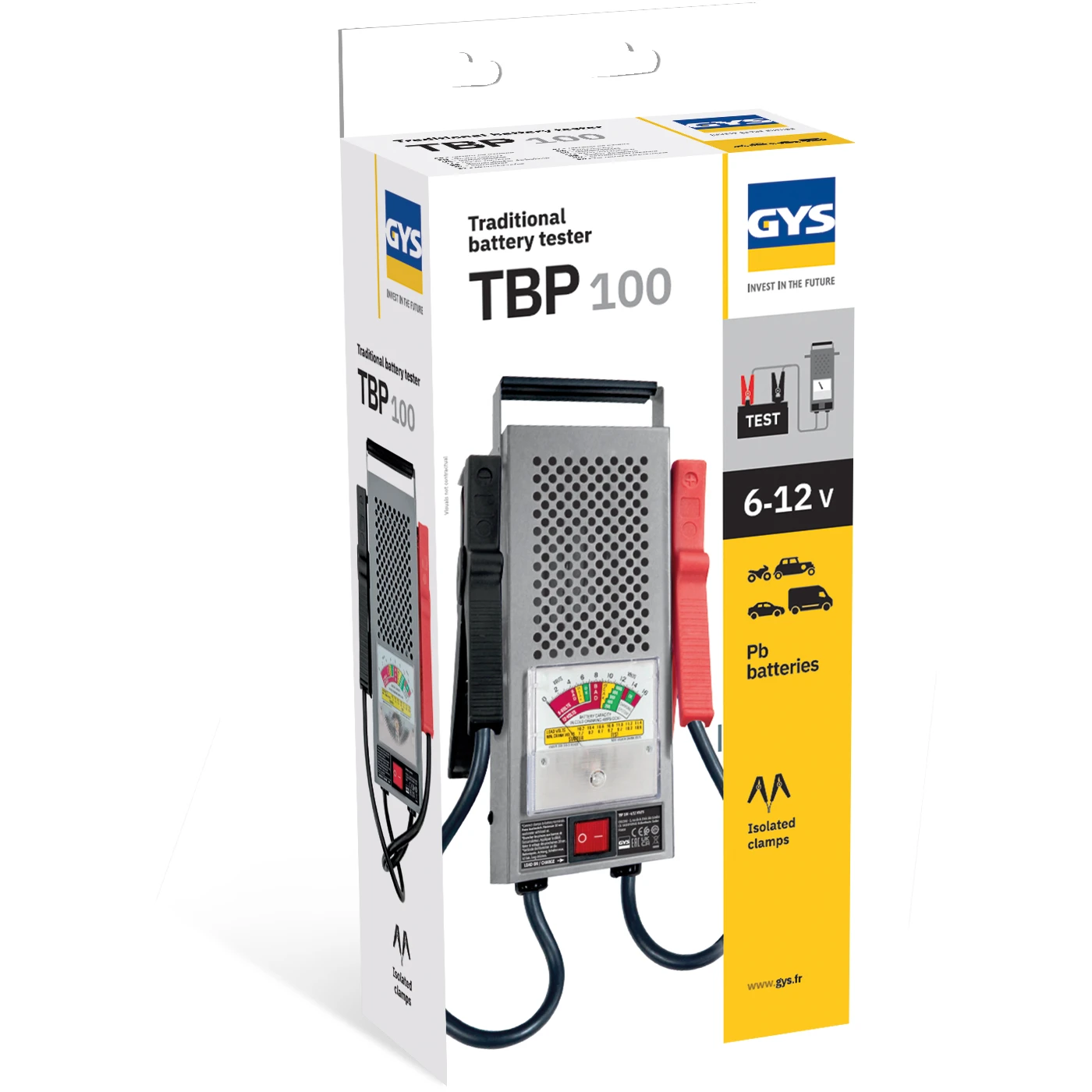 GYS Accutester TBP 100 analoog 12V 20-100Ah