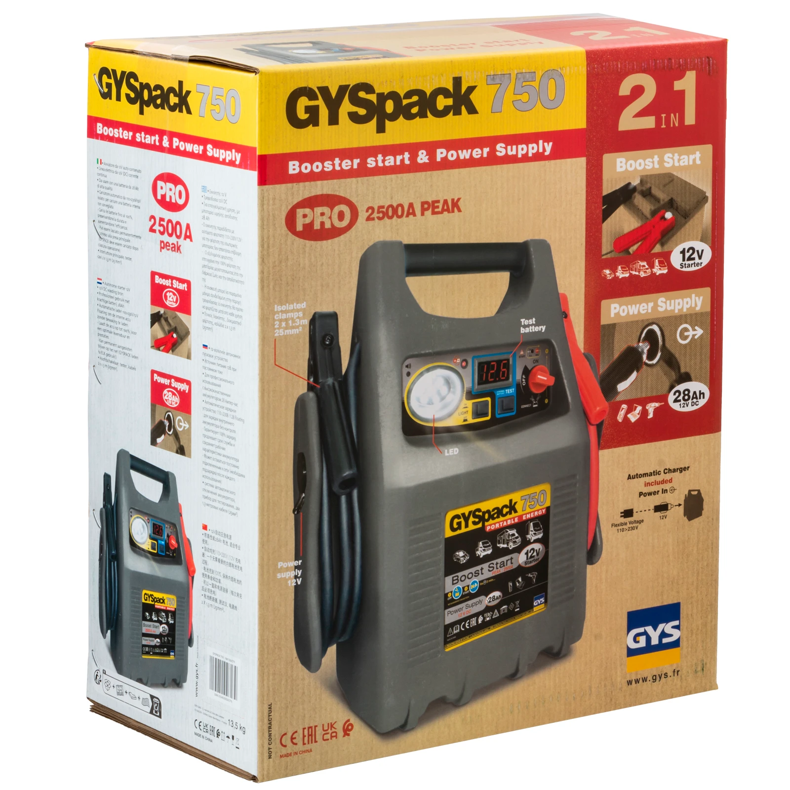 GYS Startbooster GYSPACK 750 12V