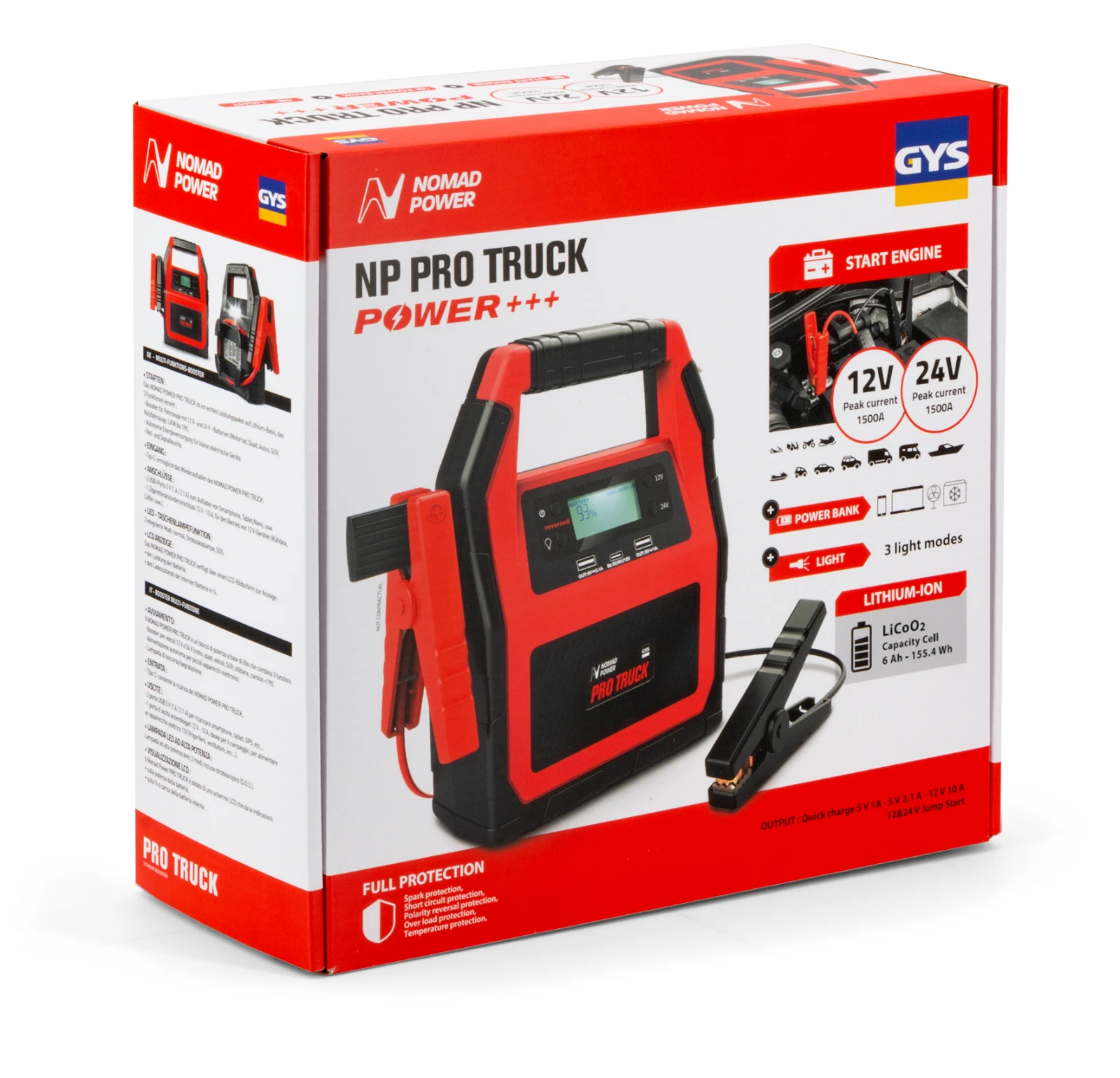 GYS Startbooster Nomad Power PRO TRUCK lithium 12/24V