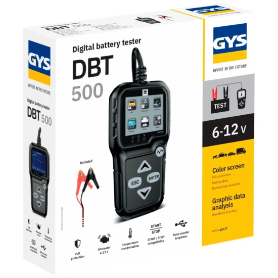 GYS Accutester DBT500 digitaal 6/12V 7-240Ah