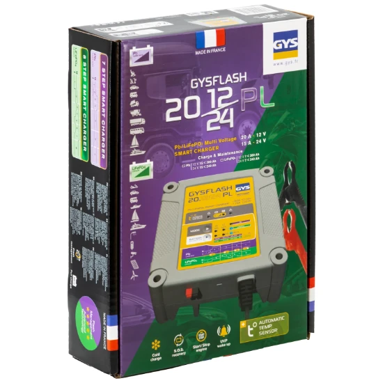 GYS Acculader GYSFLASH 20.12-24 PL 12/24V