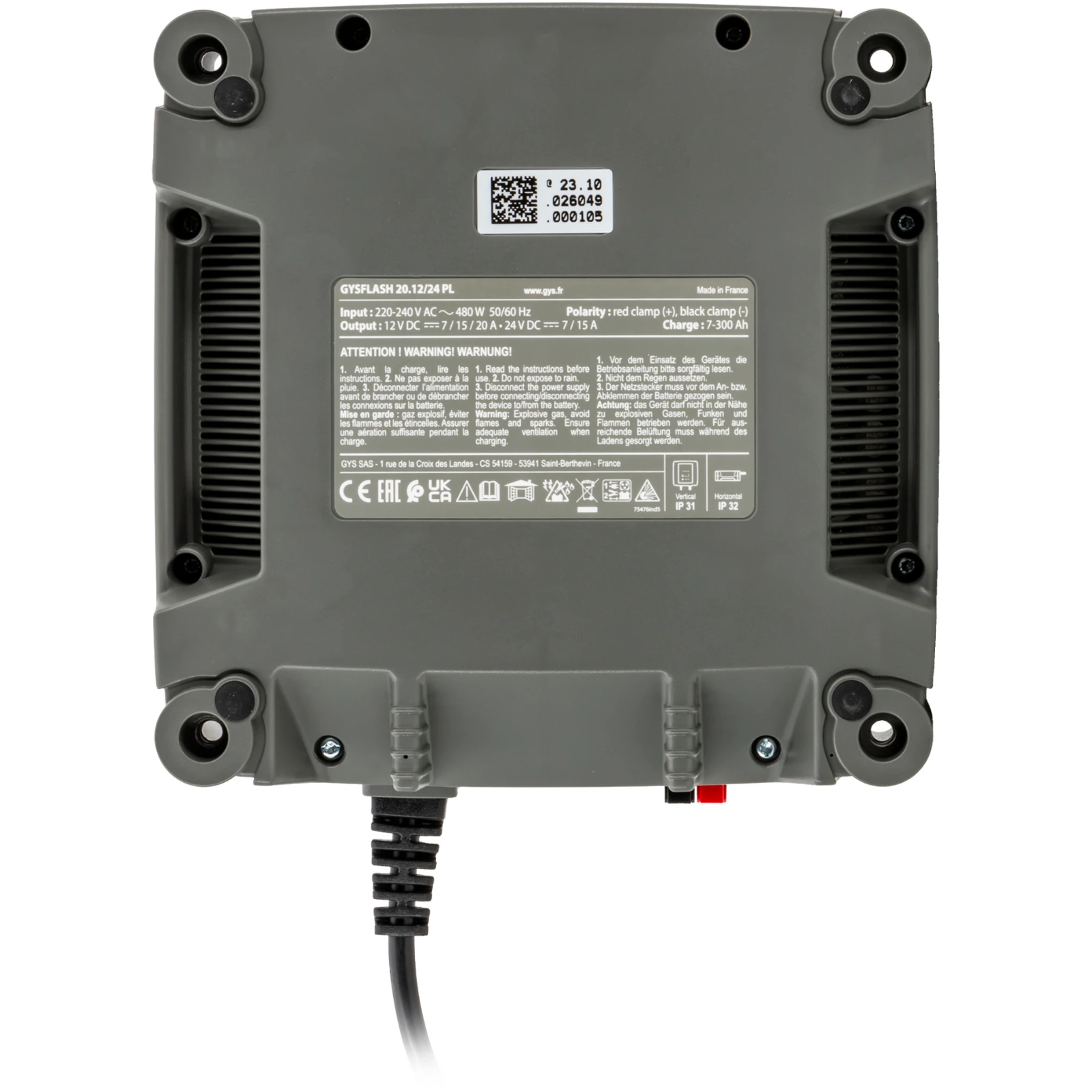 GYS Acculader GYSFLASH 20.12-24 PL 12/24V