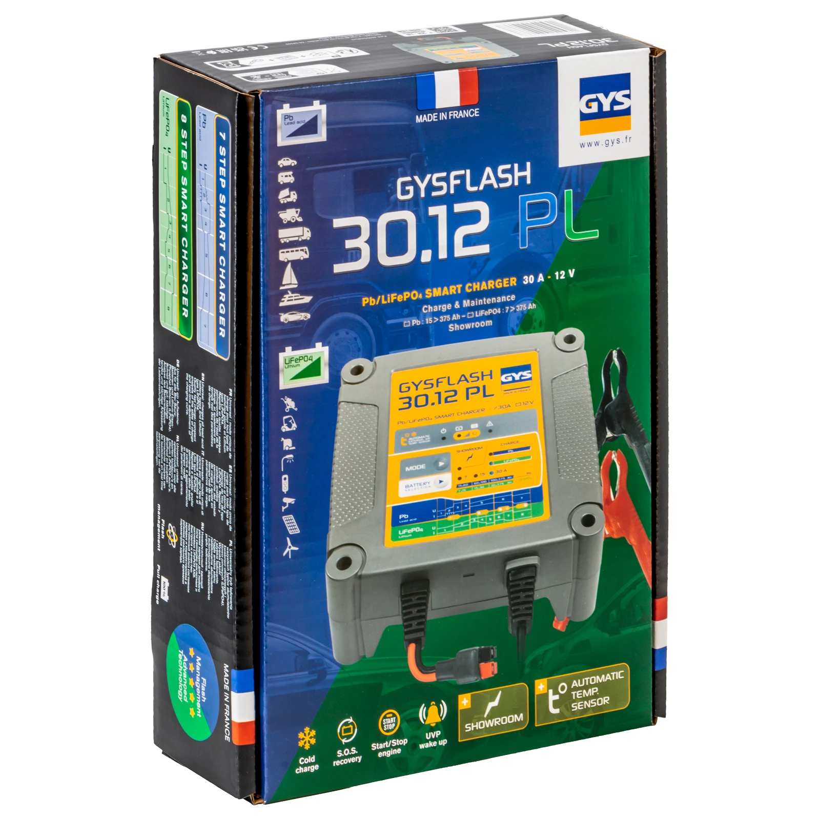 GYS Acculader GYSFLASH 30.12 PL 12V