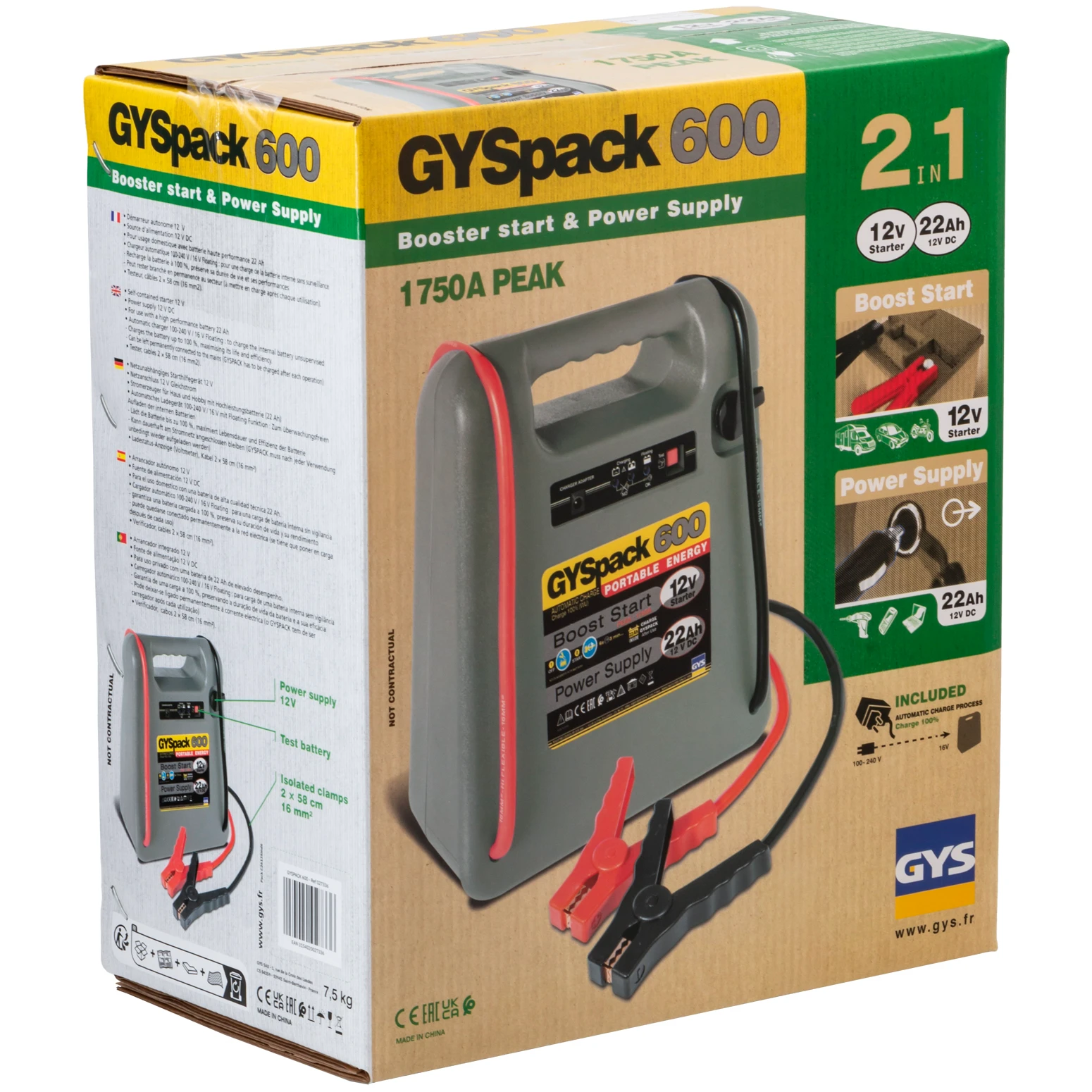 GYS Startbooster GYSPACK 600 12V