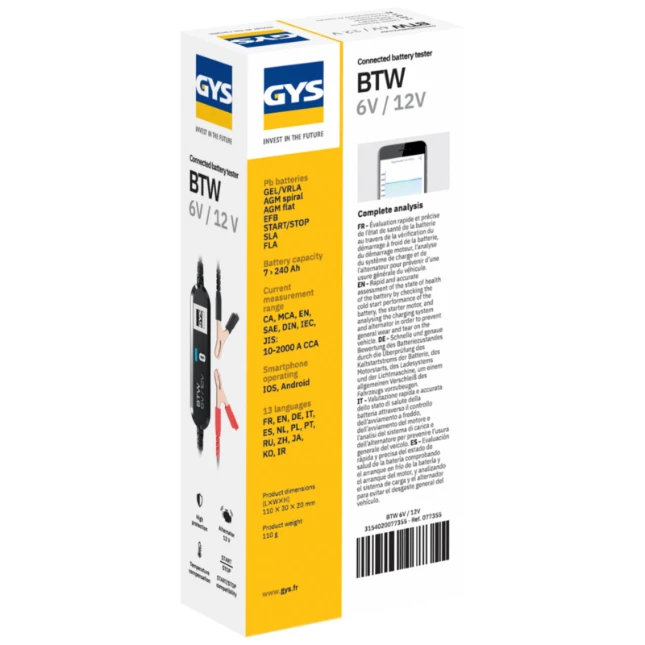 GYS Batterijtester BTW 6V / 12V
